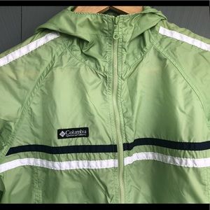 Columbia Windbreaker Jacket w/hood SZ 10/12